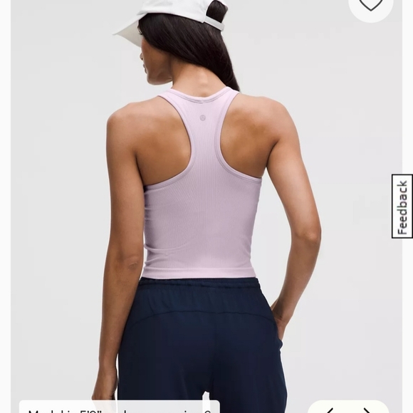 Lululemon Lilac Ribbed Tank - Picture 2 of 5